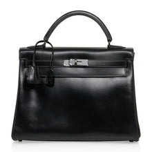 Load image into Gallery viewer, Kelly 32 So Black Bag Box Leather Limited Edition