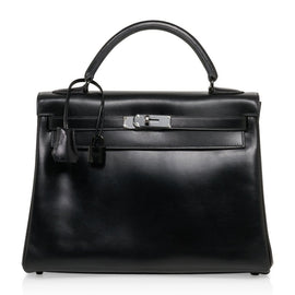Kelly 32 So Black Bag Box Leather Limited Edition