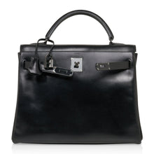 Load image into Gallery viewer, Kelly 32 So Black Bag Box Leather Limited Edition