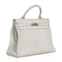 Load image into Gallery viewer, Kelly 35 Bag Dalmation Buffalo Skipper Palladium Hardware
