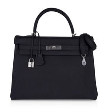 Load image into Gallery viewer, Kelly 35 Bag Black Retourne Togo Palladium Hardware New