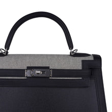 Load image into Gallery viewer, Kelly 32 Sellier Bag Toile H Berline &amp; Plume Swift Leather with Palladium Hardware