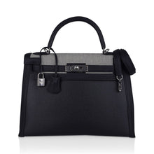 Load image into Gallery viewer, Kelly 32 Sellier Bag Toile H Berline &amp; Plume Swift Leather with Palladium Hardware