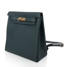 Load image into Gallery viewer, Kelly Ado II Backpack Vert Cypress Gold Hardware New