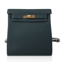 Load image into Gallery viewer, Kelly Ado II Backpack Vert Cypress Gold Hardware New