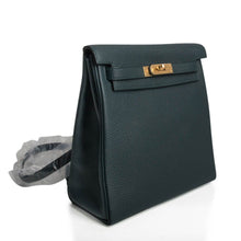 Load image into Gallery viewer, Kelly Ado II Backpack Vert Cypress Gold Hardware New