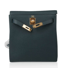 Load image into Gallery viewer, Kelly Ado II Backpack Vert Cypress Gold Hardware New