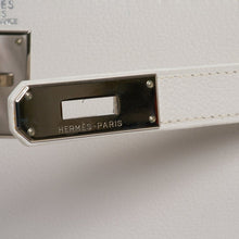 Load image into Gallery viewer, Kelly Ado 28 Bag White Evergrain Palladium Hardware