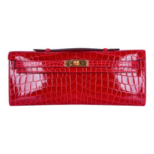 Load image into Gallery viewer, Kelly Cut Bag Braise Niloticus Crocodile with Gold Hardware
