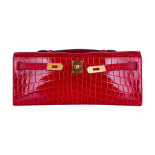Load image into Gallery viewer, Kelly Cut Bag Braise Niloticus Crocodile with Gold Hardware