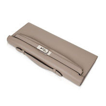 Load image into Gallery viewer, Kelly Cut Bag Gris Asphalte Gray Clutch Swift Palladium
