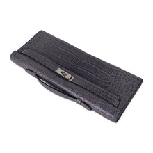 Load image into Gallery viewer, Kelly Cut Bag Gris Paris Grey Matte Alligator Palladium VERY rare