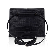 Load image into Gallery viewer, Limited Edition Kelly Danse Bag Matte Black Crocodile