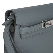 Load image into Gallery viewer, Kelly Depeches 25 Pouch Vert Amande Epsom Palladium Hardware New