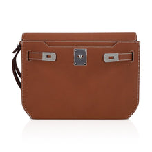 Load image into Gallery viewer, Kelly Depeches 25 Pouch Fauve Galop D’Vache Palladium Hardware