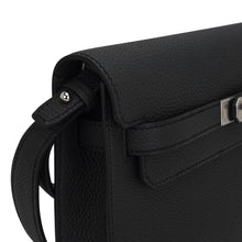 Load image into Gallery viewer, Kelly Depeches 25 Pouch Bag Black Galop D’Leather with Palladium Hardware