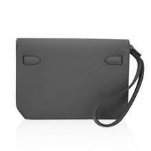 Load image into Gallery viewer, Kelly Depeches 25 Pouch Bag Etain Togo Leather with Palladium Hardware