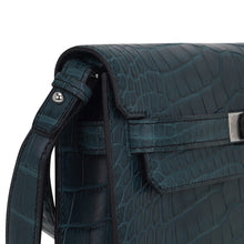 Load image into Gallery viewer, Kelly Depeches 25 Pouch Vert Rousseau Matte Alligator Palladium Hardware
