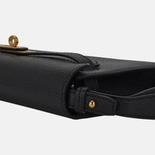 Load image into Gallery viewer, Kelly Depeches 25 Pouch Black Galop D’Leather with Gold Hardware