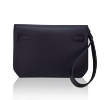 Load image into Gallery viewer, Kelly Depeches 25 Pouch Bag Blue Ocean Togo Leather with Palladium Hardware