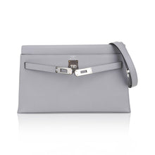 Load image into Gallery viewer, Kelly Elan Gris Pantin Veau Madame Leather with Palladium Hardware