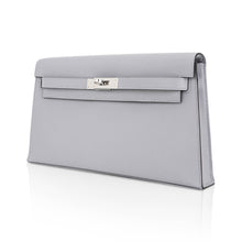Load image into Gallery viewer, Kelly Elan Gris Pantin Veau Madame Leather with Palladium Hardware