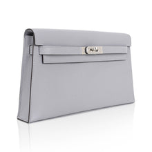 Load image into Gallery viewer, Kelly Elan Gris Pantin Veau Madame Leather with Palladium Hardware