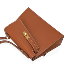 Load image into Gallery viewer, Limited Edition Kelly en Desordre Mini 20 Sellier Bag Gold Epsom Leather with Gold Hardware