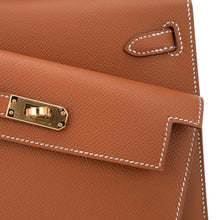 Load image into Gallery viewer, Limited Edition Kelly en Desordre Mini 20 Sellier Bag Gold Epsom Leather with Gold Hardware