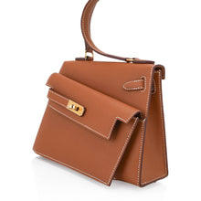 Load image into Gallery viewer, Limited Edition Kelly en Desordre Mini 20 Sellier Bag Gold Epsom Leather with Gold Hardware