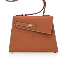 Load image into Gallery viewer, Limited Edition Kelly en Desordre Mini 20 Sellier Bag Gold Epsom Leather with Gold Hardware