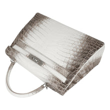 Load image into Gallery viewer, Limited Edition Kelly 32 Bag Himalaya Crocodile with Palladium Hardware