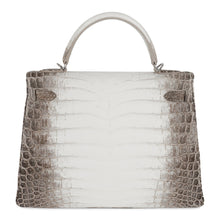 Load image into Gallery viewer, Limited Edition Kelly 32 Bag Himalaya Crocodile with Palladium Hardware