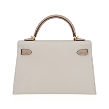 Load image into Gallery viewer, Special Order HSS Mini Kelly 20 Sellier Bag Nata and Trench Epsom Leather with Gold Hardware