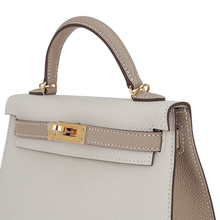 Load image into Gallery viewer, Special Order HSS Mini Kelly 20 Sellier Bag Nata and Trench Epsom Leather with Gold Hardware