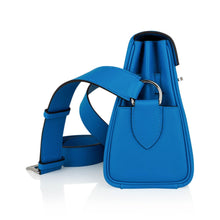 Load image into Gallery viewer, Kelly Messenger PM Blue Zanzibar Evercolor Leather with Palladium Hardware
