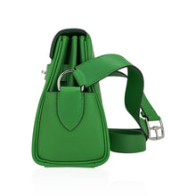 Load image into Gallery viewer, Kelly Messenger 25 Bag Vert Yucca Evercolor Leather with Palladium Hardware
