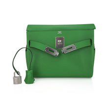 Load image into Gallery viewer, Kelly Messenger 25 Bag Vert Yucca Evercolor Leather with Palladium Hardware