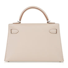 Load image into Gallery viewer, Kelly 20 Mini Sellier Bag Craie Epsom Leather Palladium Hardware New w/Box