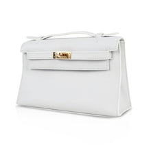 Load image into Gallery viewer, Kelly Pochette Clutch Bag Very Rare White Gold Hardware
