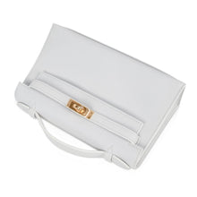 Load image into Gallery viewer, Kelly Pochette Clutch Bag Very Rare White Gold Hardware