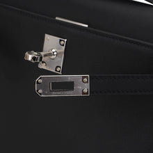 Load image into Gallery viewer, Kelly Pochette Clutch Bag Black Swift Leather with Palladium Hardware