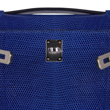 Load image into Gallery viewer, Kelly Pochette Bag Blue Sapphire Lizard Clutch Palladium Hardware