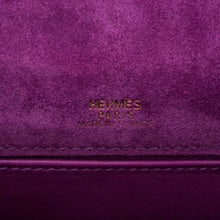 Load image into Gallery viewer, Kelly Pochette Doblis (Suede) Violet Purple Clutch Bag Gold