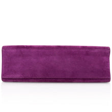 Load image into Gallery viewer, Kelly Pochette Doblis (Suede) Violet Purple Clutch Bag Gold