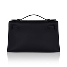 Load image into Gallery viewer, Kelly Pochette Bag Black Rose Gold Hardware Clutch