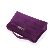 Load image into Gallery viewer, Limited Edition Kelly Pochette Violet Doblis Clutch Bag with Palladium Hardware