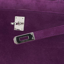 Load image into Gallery viewer, Limited Edition Kelly Pochette Violet Doblis Clutch Bag with Palladium Hardware