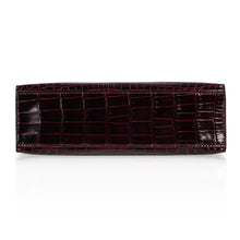 Load image into Gallery viewer, Kelly Pochette Clutch Bag Bordeaux Crocodile Jewel Toned Palladium