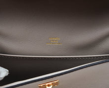 Load image into Gallery viewer, Kelly Pochette Gris Asphalte Swift Gold Hardware